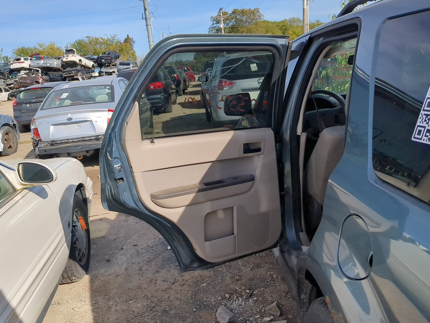 2008-2012 Ford Escape Driver Rear Door Oem - Oemusedautoparts1.com
