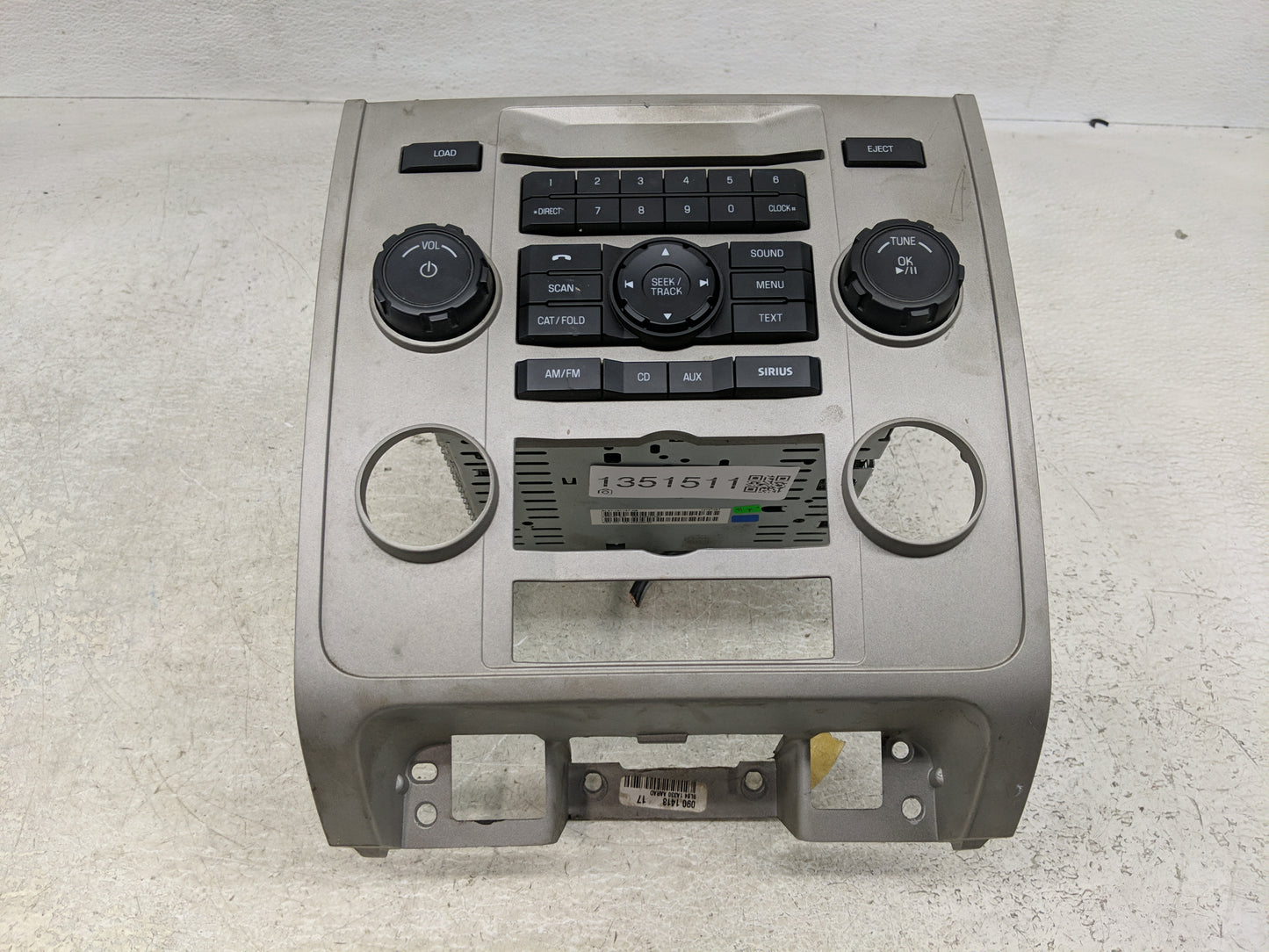 2011-2011 Ford Escape Radio Control Panel - Oemusedautoparts1.com