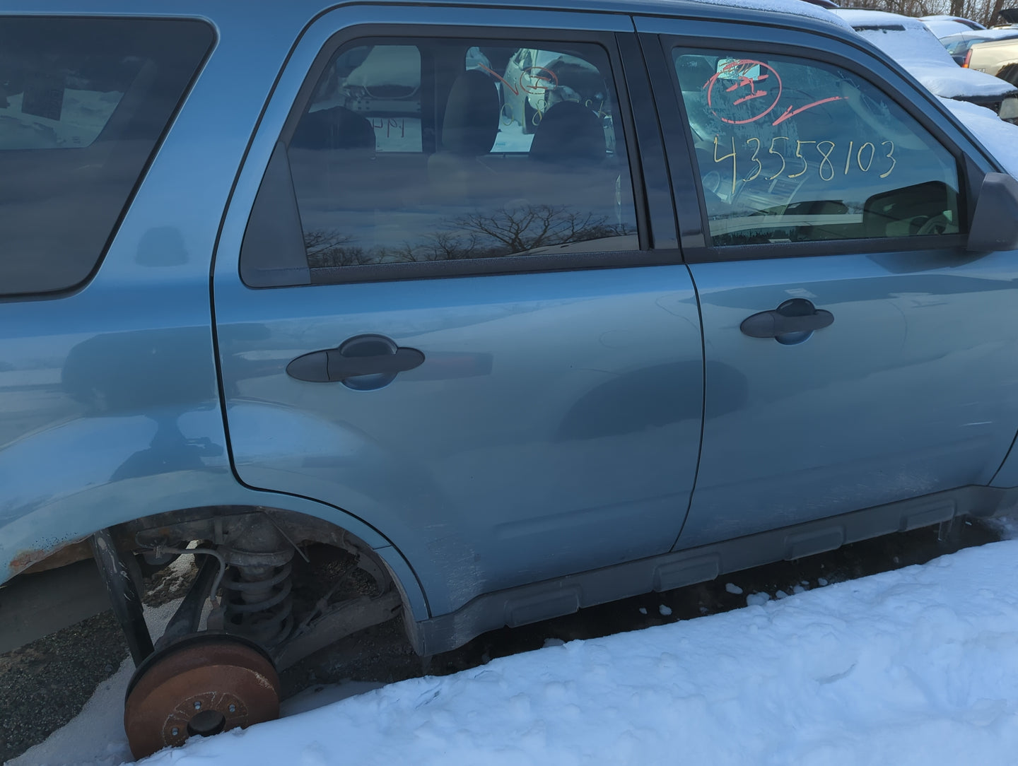 2008-2012 Ford Escape Passenger Rear Door Oem 1358533 - Oemusedautoparts1.com
