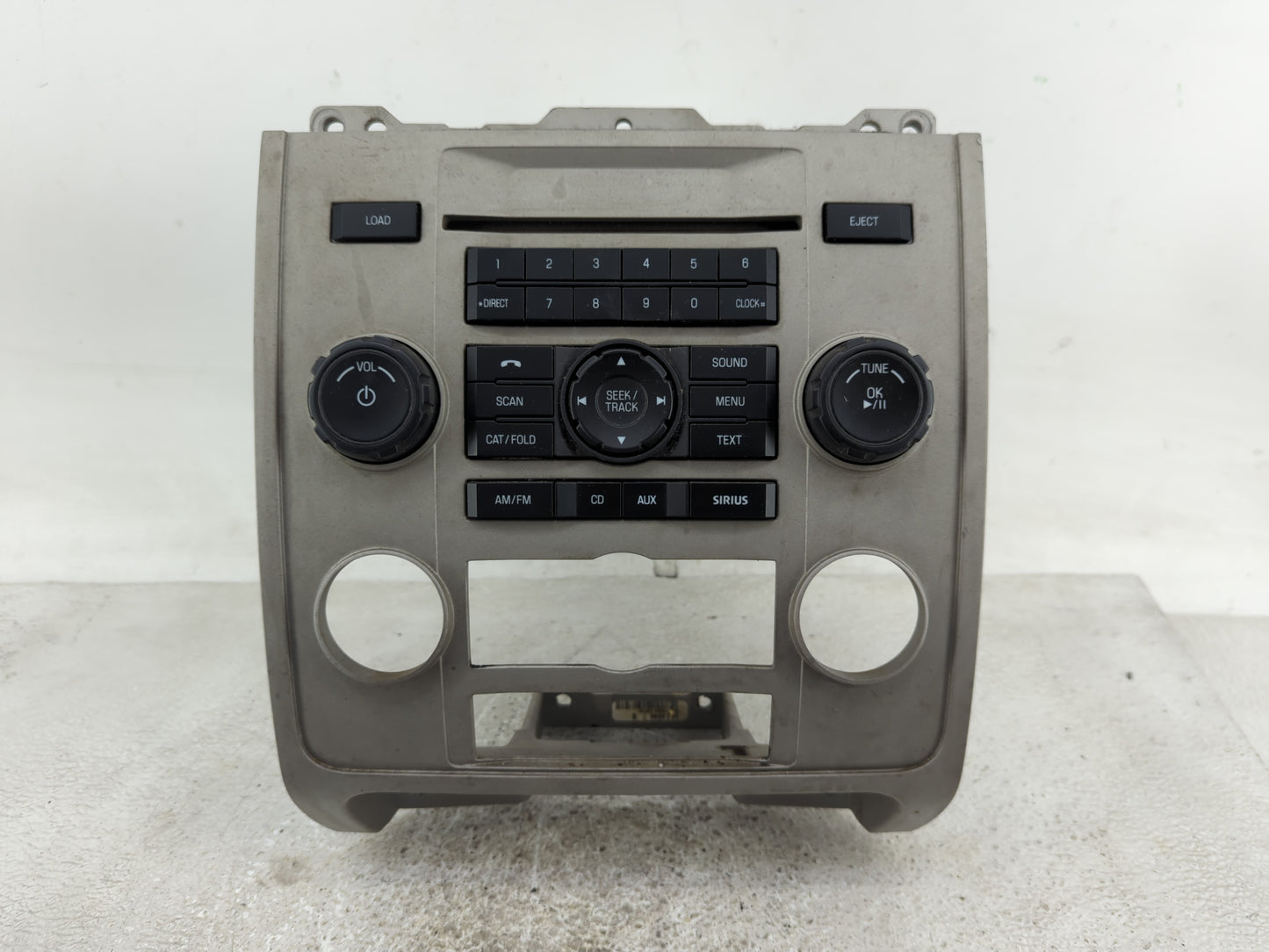 2011-2012 Ford Escape Radio AM FM Cd Player Receiver Replacement P/N:BL8T-19C157-AA Fits Fits 2011 2012 OEM Used Auto Parts 