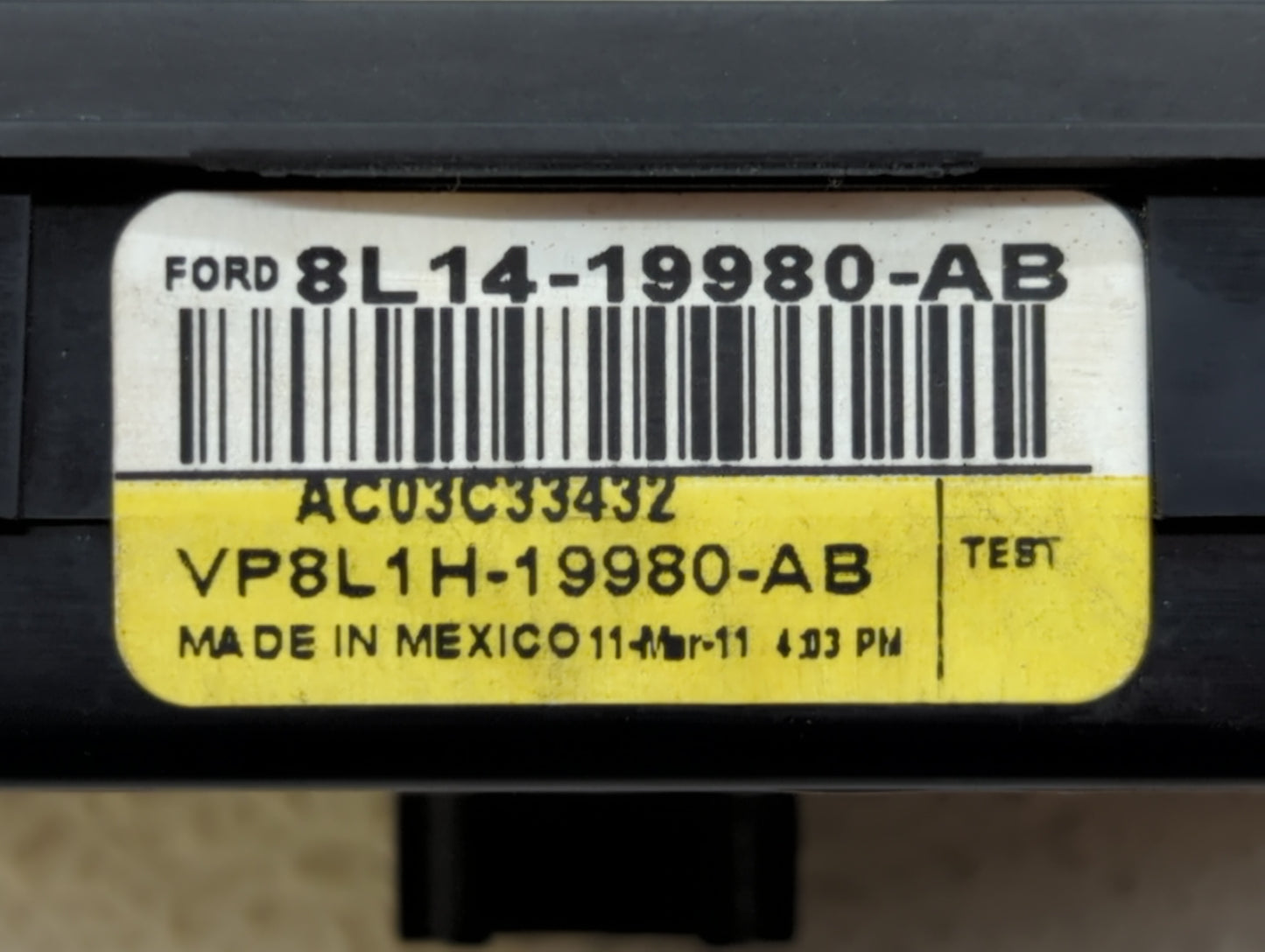 2007-2014 Ford Expedition Climate Control Module Temperature AC/Heater Replacement P/N:8L14-19980-AB 7L14-19980-CC Fits OEM 