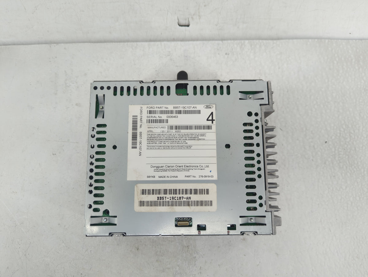 2011 Ford Explorer Radio AM FM Cd Player Receiver Replacement P/N:BB5T-19C107-AN OEM Used Auto Parts - Oemusedautoparts1.com