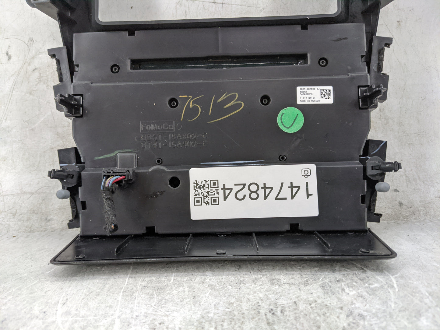 2011-2014 Ford Explorer Climate Control Module Temperature AC/Heater Replacement P/N:BB5T-18A802-CJ DH0RA Fits OEM Used Auto