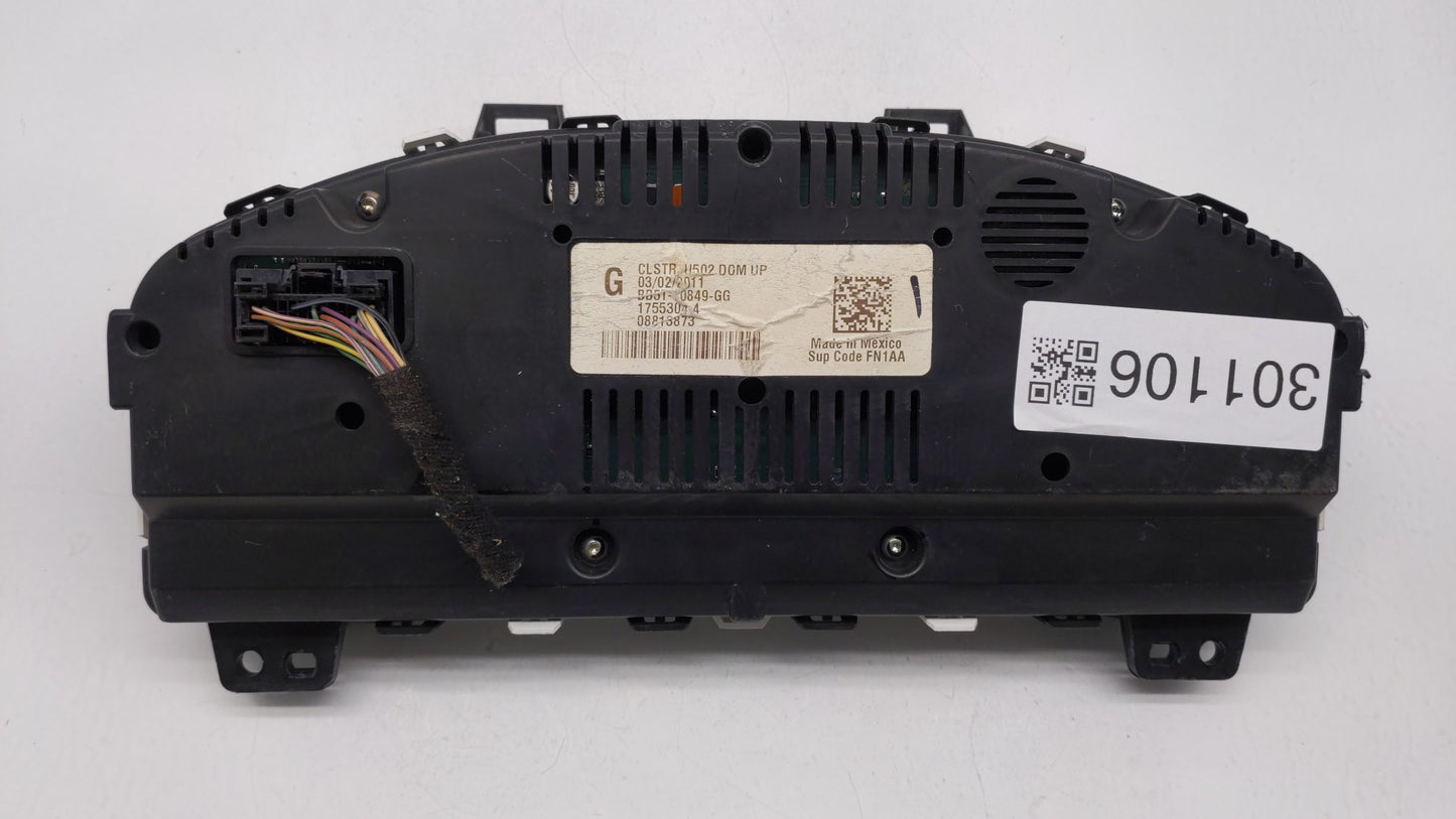 2011 Ford Explorer Instrument Cluster Speedometer Gauges P/N:BB5T-10849-GG Fits OEM Used Auto Parts - Oemusedautoparts1.com