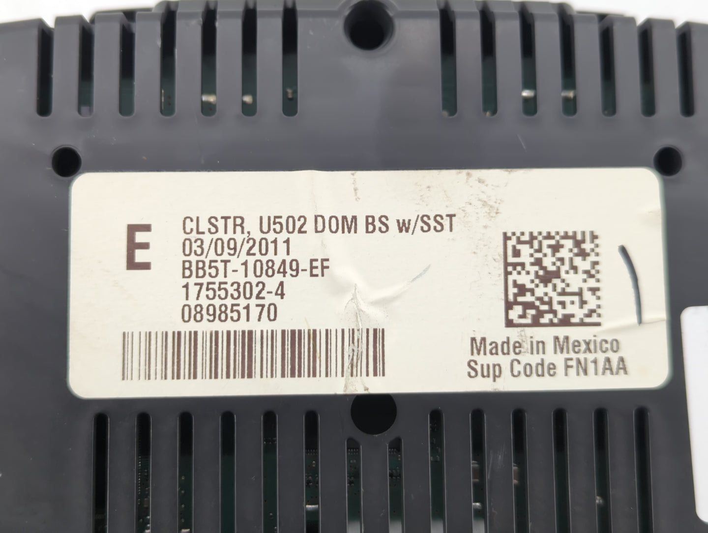 2011 Ford Explorer Instrument Cluster Speedometer Gauges P/N:BB5T-10849-EF Fits OEM Used Auto Parts - Oemusedautoparts1.com