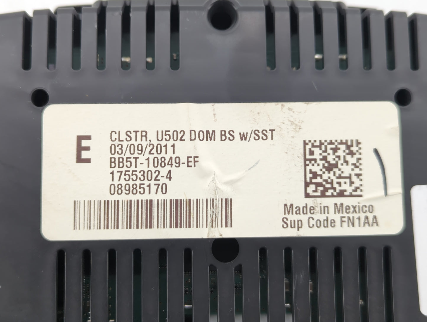 2011 Ford Explorer Instrument Cluster Speedometer Gauges P/N:BB5T-10849-EF Fits OEM Used Auto Parts - Oemusedautoparts1.com