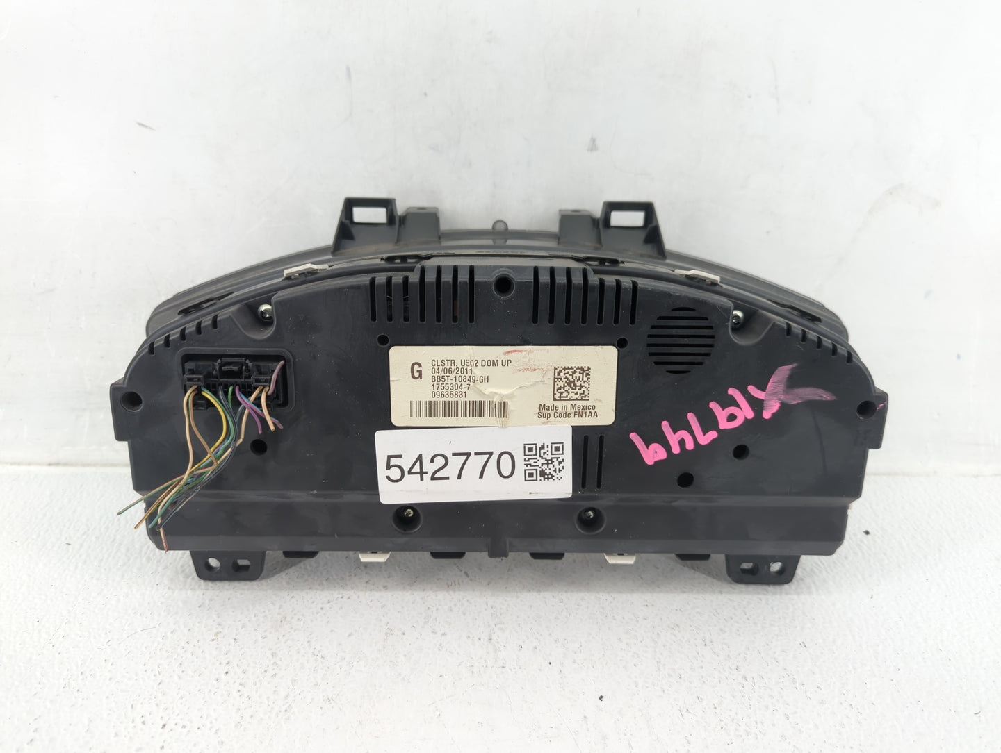 2011 Ford Explorer Instrument Cluster Speedometer Gauges P/N:BB5T-10849-GH BB5T-10849-GG Fits OEM Used Auto Parts - Oemuseda