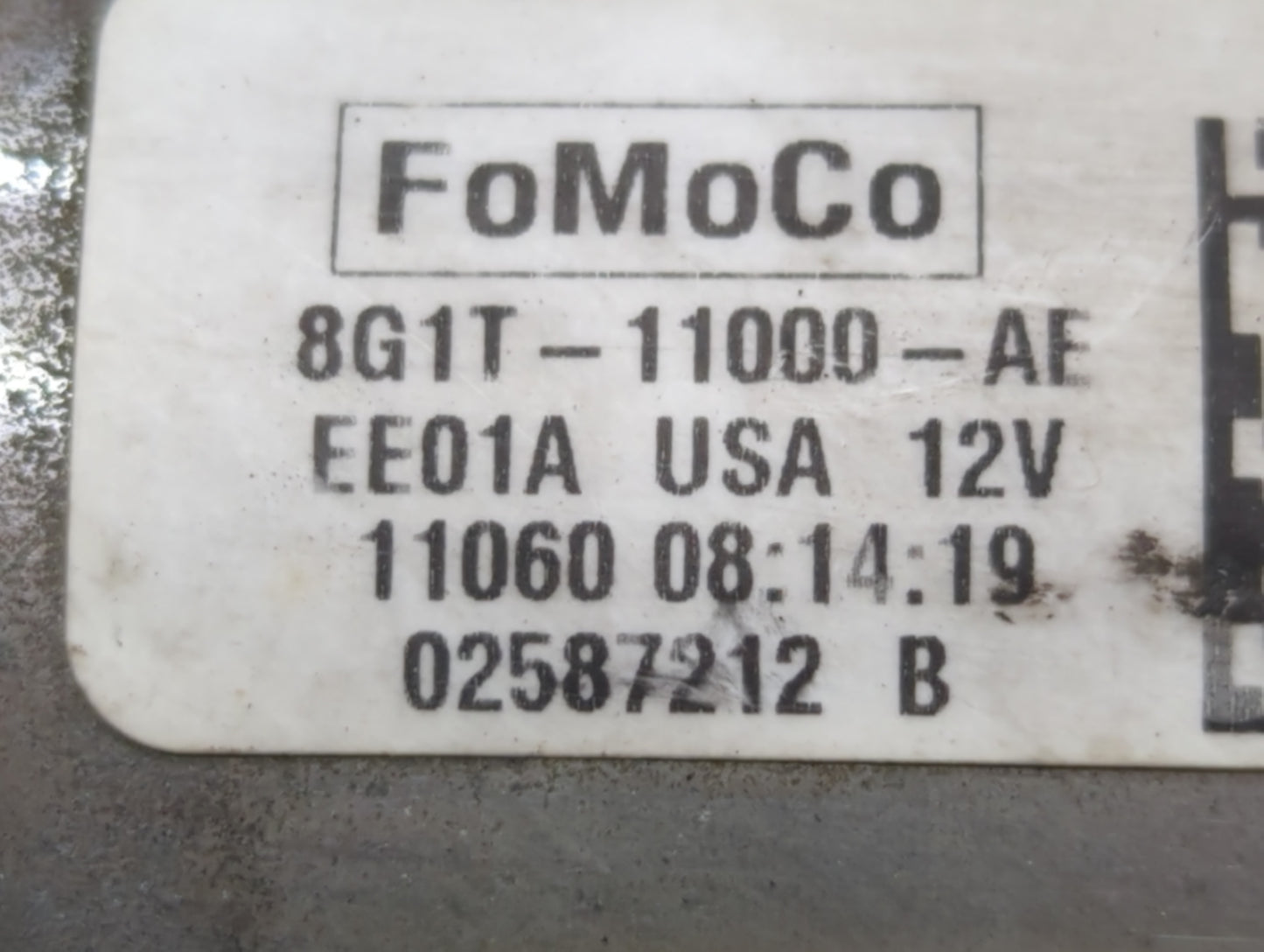 2011-2019 Ford Explorer Car Starter Motor Solenoid OEM P/N:02587212 8G1T-11000-AE Fits OEM Used Auto Parts - Oemusedautopart