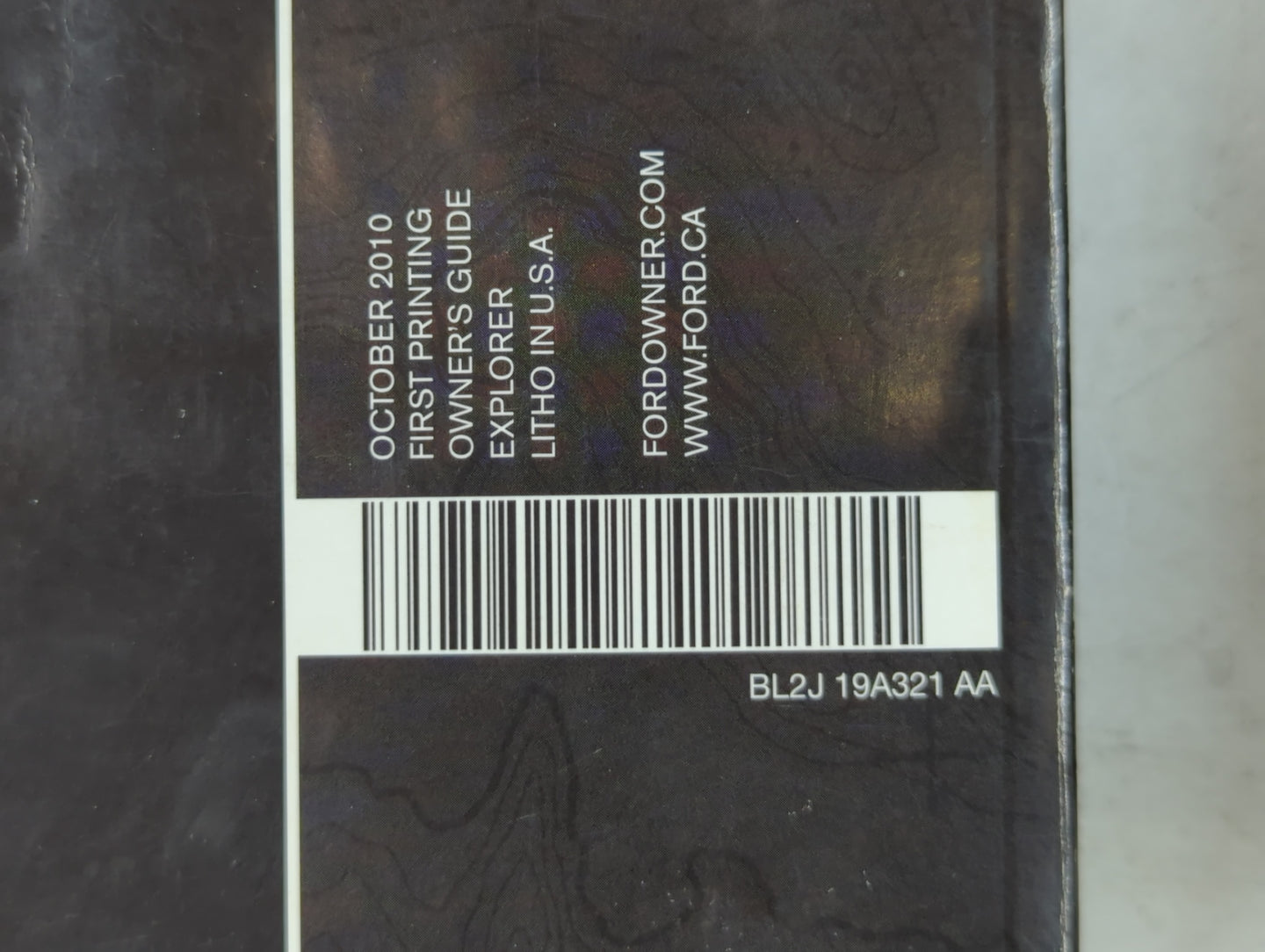 2011 Ford Explorer Owners Manual Book Guide P/N:BL2J 19A321 AA OEM Used Auto Parts - Oemusedautoparts1.com