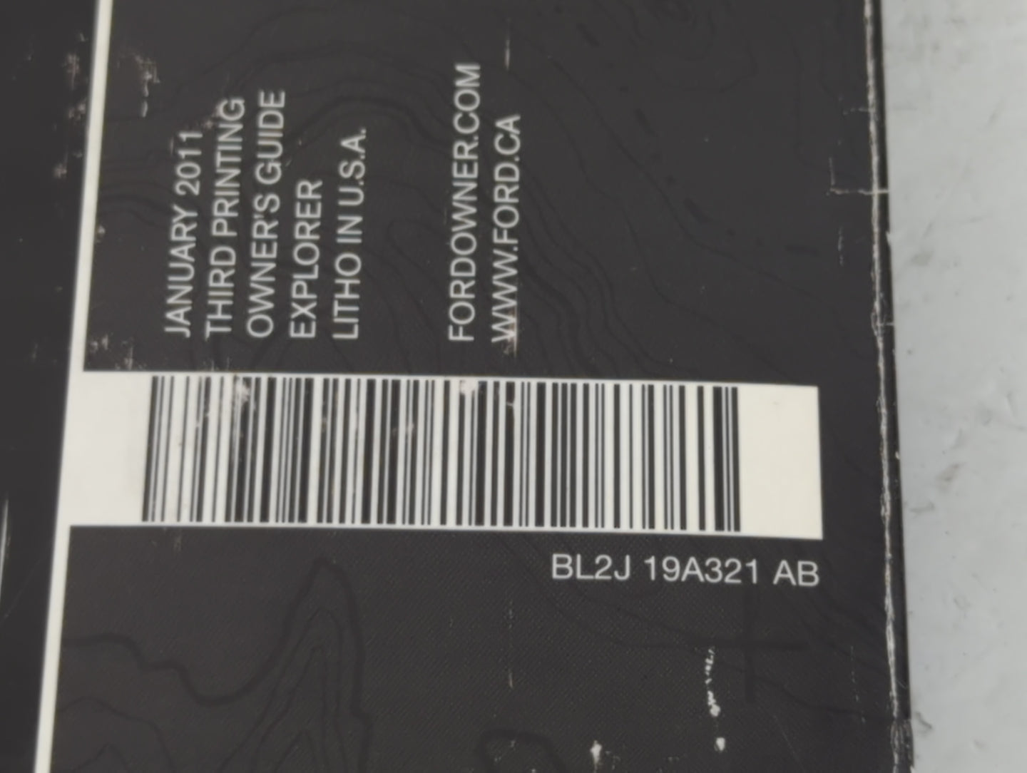 2011 Ford Explorer Owners Manual Book Guide P/N:BL2J-19A321 AB OEM Used Auto Parts - Oemusedautoparts1.com