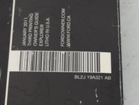 2011 Ford Explorer Owners Manual Book Guide P/N:BL2J-19A321 AB OEM Used Auto Parts - Oemusedautoparts1.com
