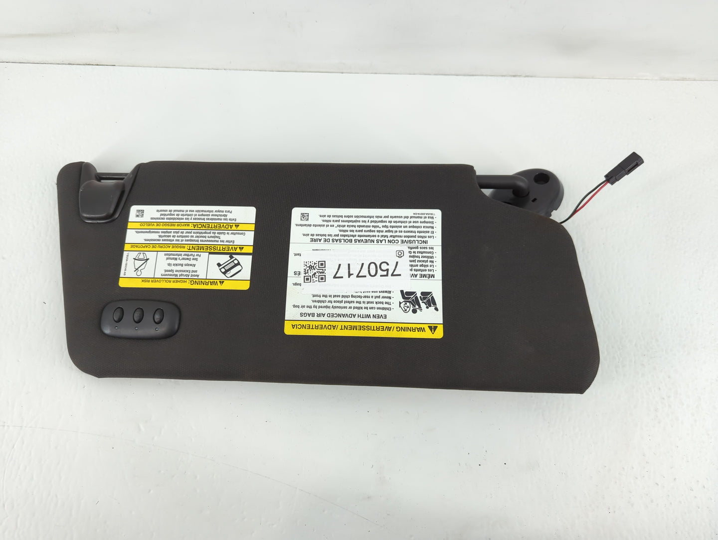 2011-2015 Ford Explorer Sun Visor Shade Replacement Driver Left Mirror Fits Fits 2011 2012 2013 2014 2015 OEM Used Auto Part