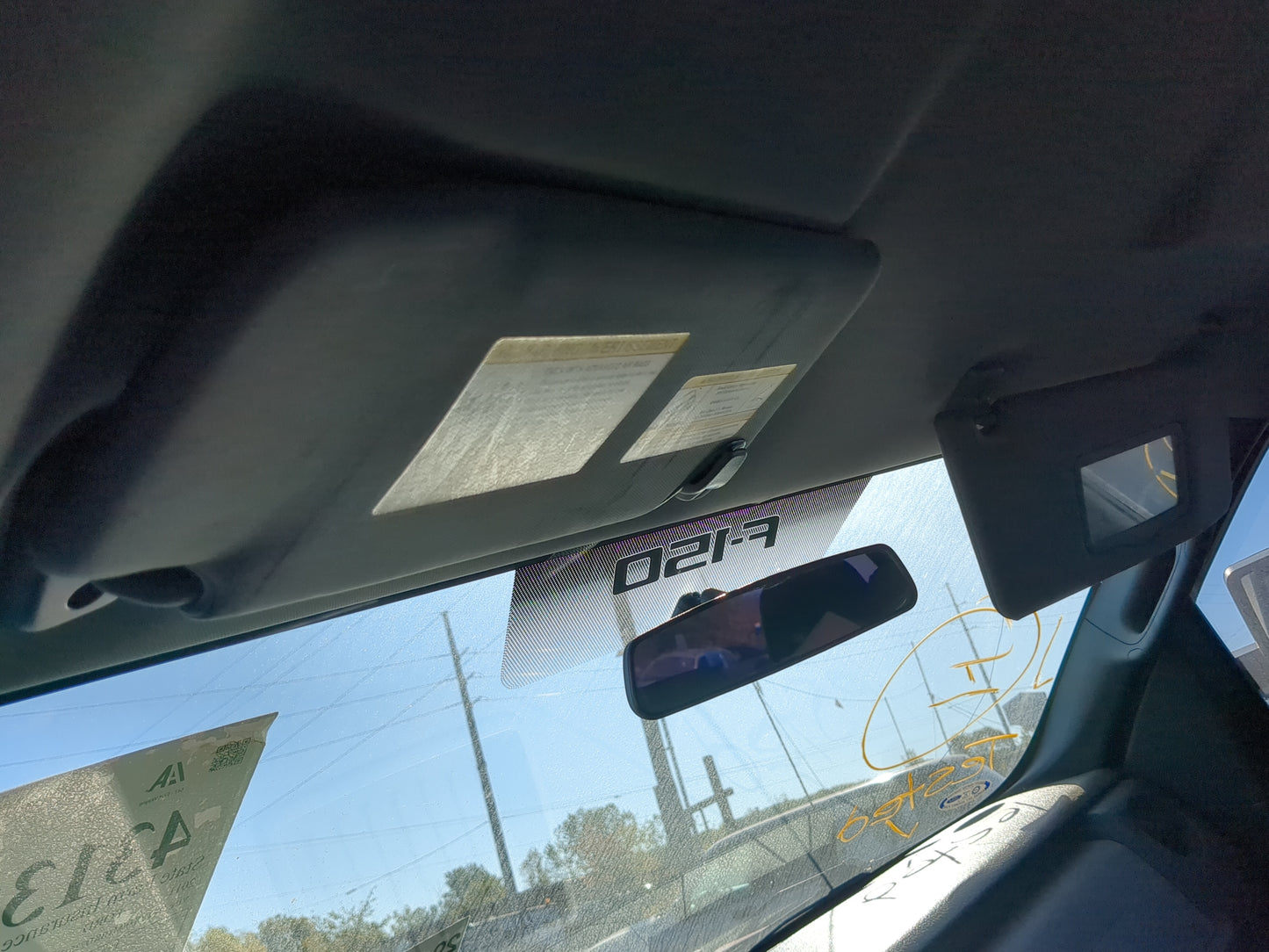 2010-2014 Ford F-150 Sun Visor Shade Replacement Driver Left Mirror Fits Fits 2010 2011 2012 2013 2014 OEM Used Auto Parts -