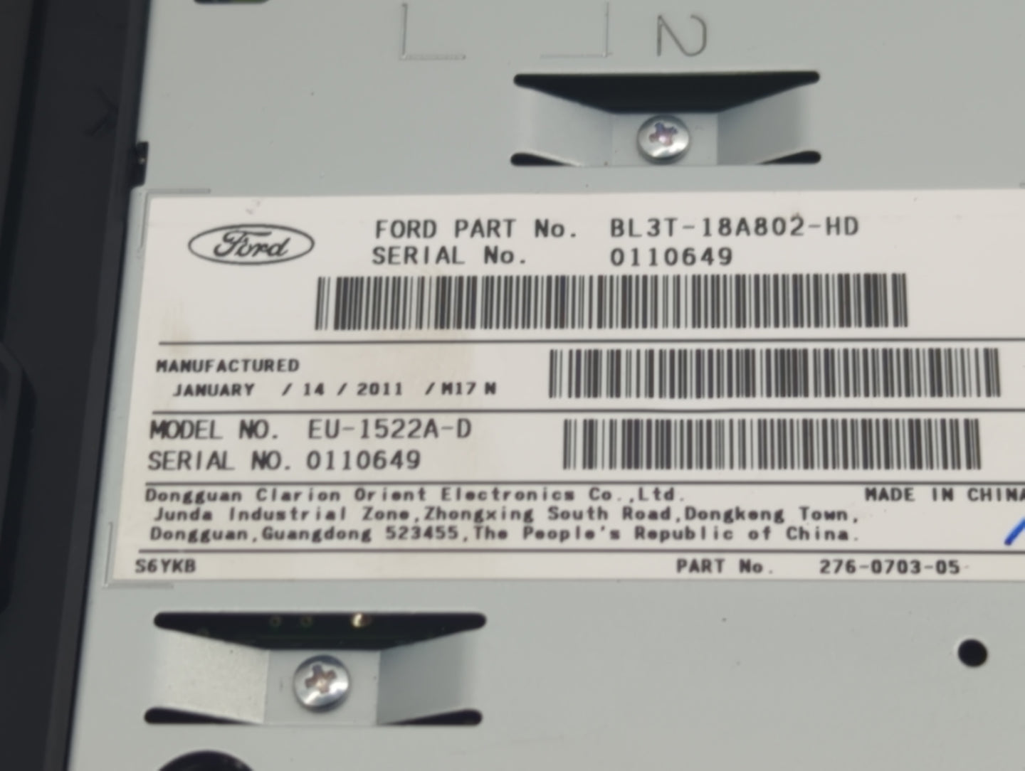 2011-2011 Ford F-150 Radio Control Panel 1291869 - Oemusedautoparts1.com