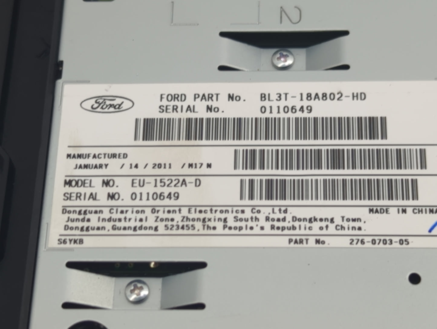 2011-2011 Ford F-150 Radio Control Panel 1291869 - Oemusedautoparts1.com