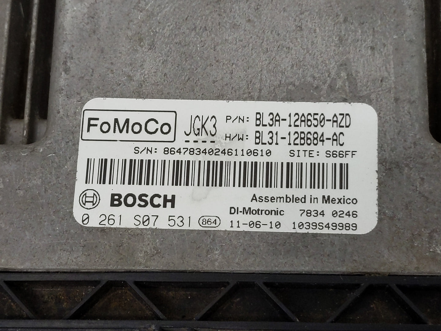 2011 Ford F-150 PCM Engine Control Computer ECU ECM PCU OEM P/N:BL3A-12A650-AZD Fits OEM Used Auto Parts - Oemusedautoparts1