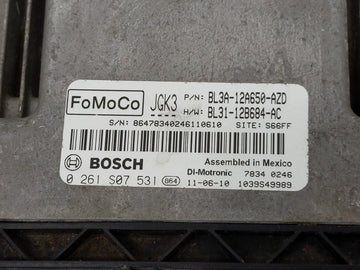 2011 Ford F-150 PCM Engine Control Computer ECU ECM PCU OEM P/N:BL3A-12A650-AZD Fits OEM Used Auto Parts