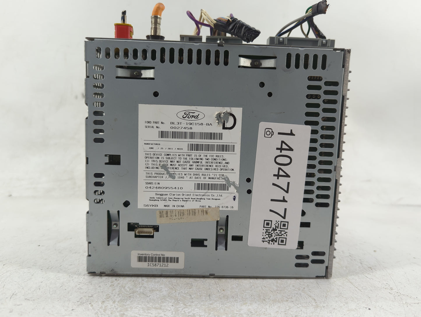 2011 Ford F-150 Radio AM FM Cd Player Receiver Replacement P/N:BL3T-19C158-BA Fits OEM Used Auto Parts - Oemusedautoparts1.c