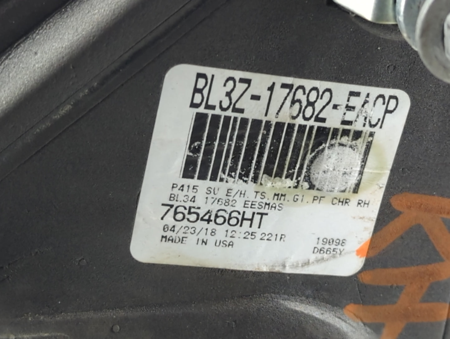 2011-2014 Ford F-150 Passenger Side View Mirror - Right Door Mirror OEM Used - Oemusedautoparts1.com