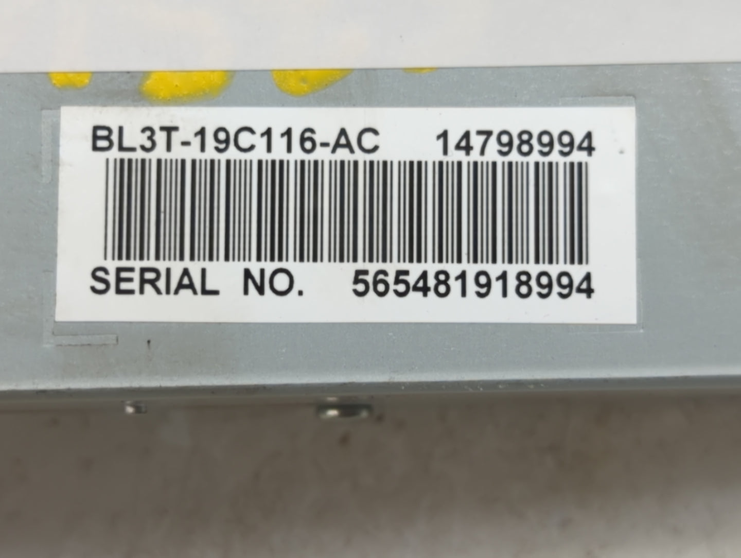 2011 Ford F-150 Radio AM FM Cd Player Receiver Replacement P/N:BL3T-19C116-AC 14798994, 565481918994 Fits OEM Used Auto Part