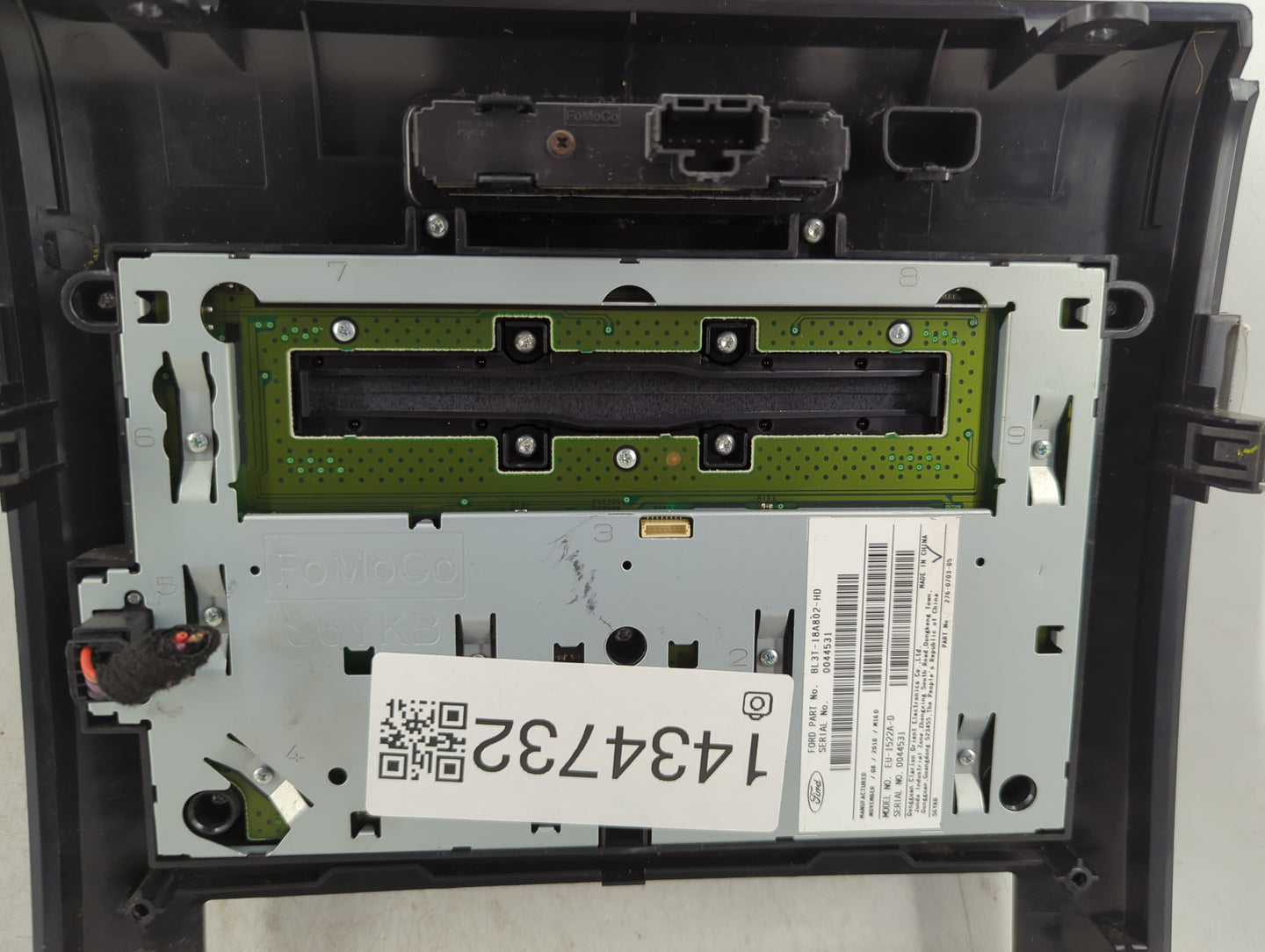 2011 Ford F-150 Radio AM FM Cd Player Receiver Replacement P/N:BL3T-18A802-HD EU-1522A-D Fits OEM Used Auto Parts - Oemuseda