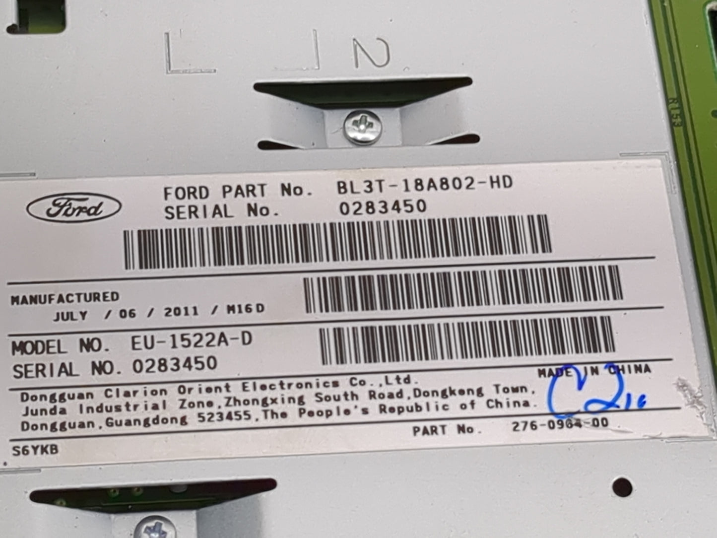 2011-2012 Ford F-150 Radio Display Info Screen Oem - Oemusedautoparts1.com