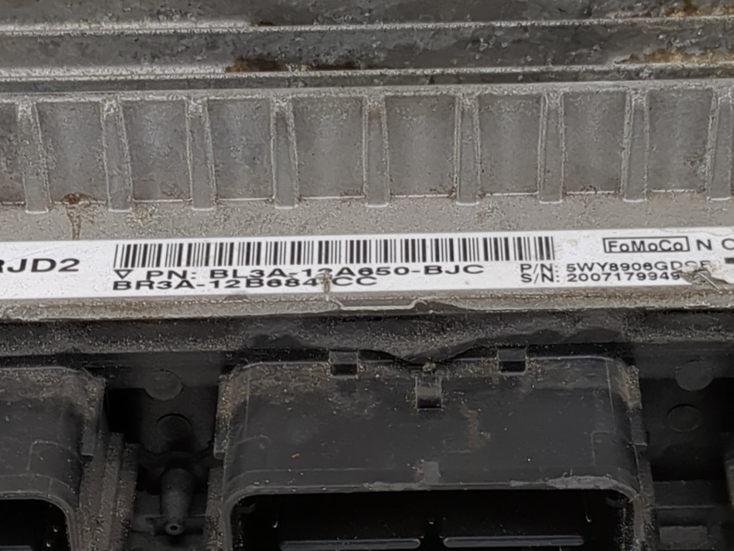 2011 Ford F-150 PCM Engine Control Computer ECU ECM PCU OEM P/N:BL3A-12A650-BJC BR3A-12B684-CC, 5WY8906GDCF, BL3A-12A650-BJC