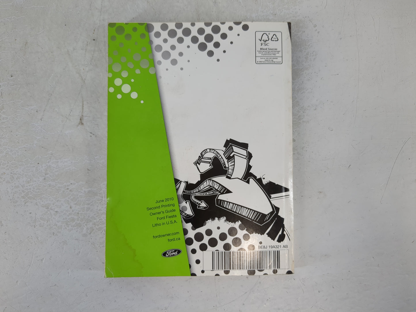 2011 Ford Fiesta Owners Manual Book Guide P/N:BE8J 19A321 AB OEM Used Auto Parts - Oemusedautoparts1.com
