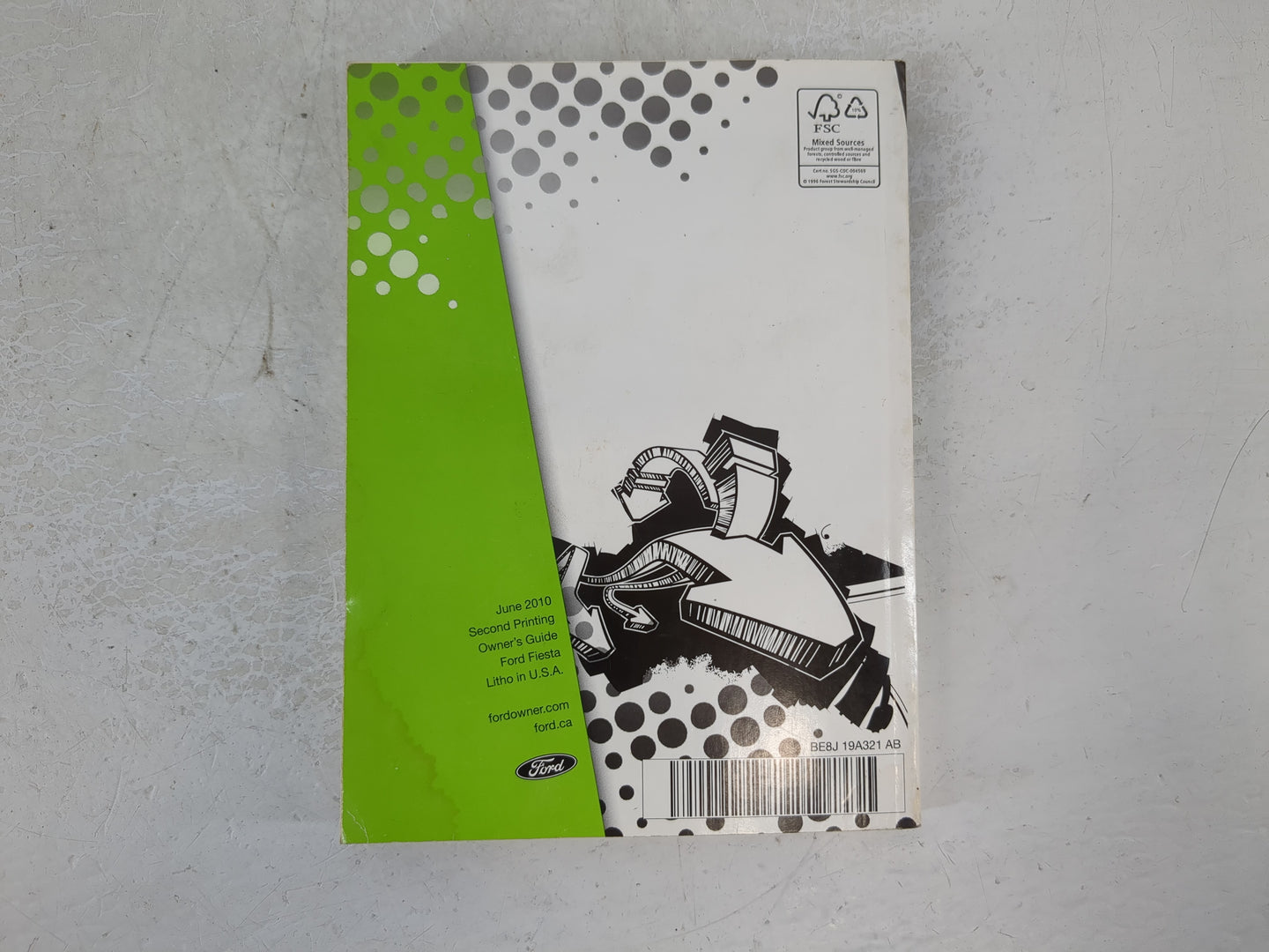 2011 Ford Fiesta Owners Manual Book Guide P/N:BE8J 19A321 AB OEM Used Auto Parts - Oemusedautoparts1.com