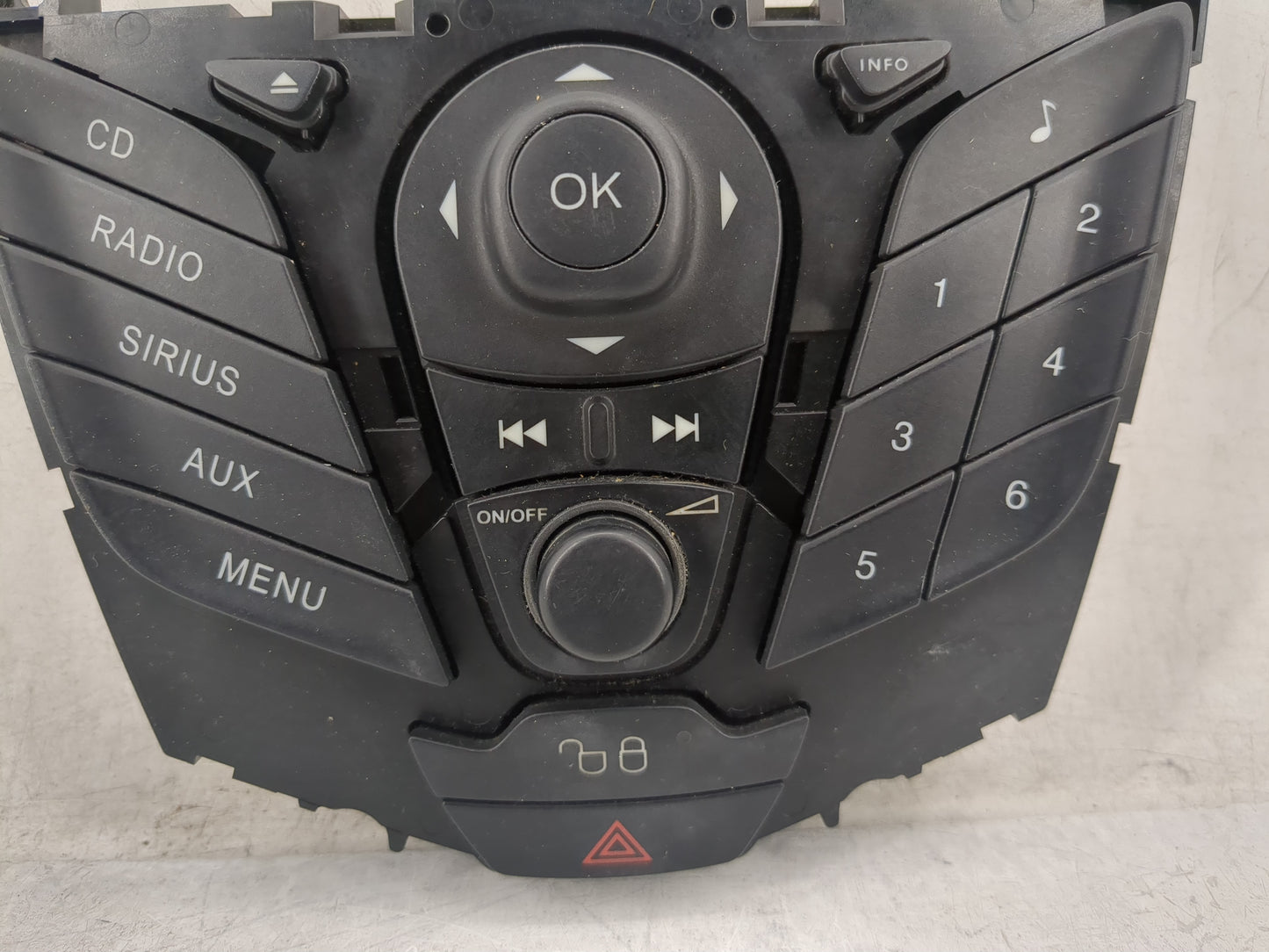 2011-2013 Ford Fiesta Radio AM FM Cd Player Receiver Replacement P/N:AE83-5404302-A Fits Fits 2011 2012 2013 OEM Used Auto P