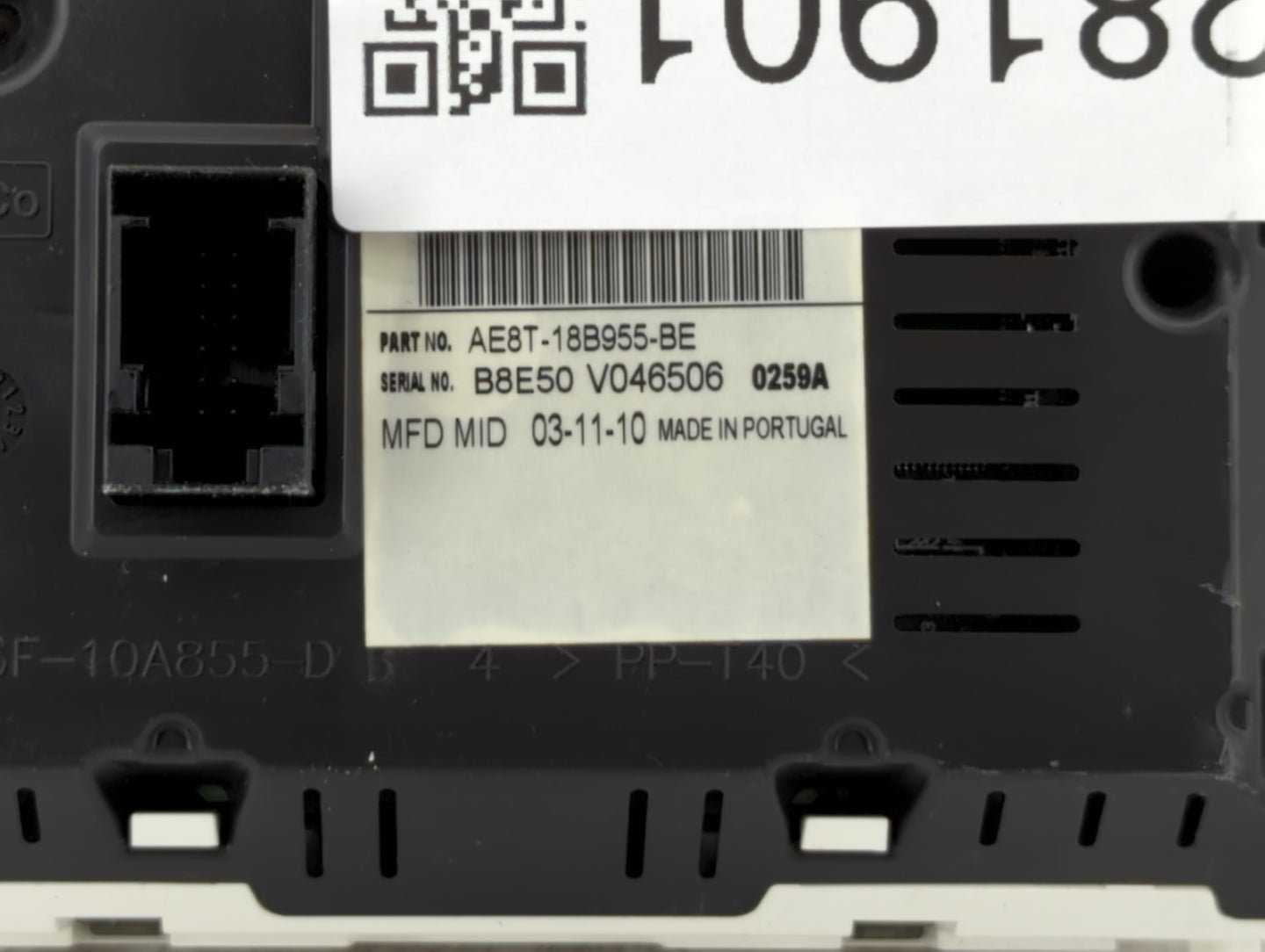 2011 Ford Fiesta Radio AM FM Cd Player Receiver Replacement P/N:AE8T-18B955-BE Fits OEM Used Auto Parts - Oemusedautoparts1.