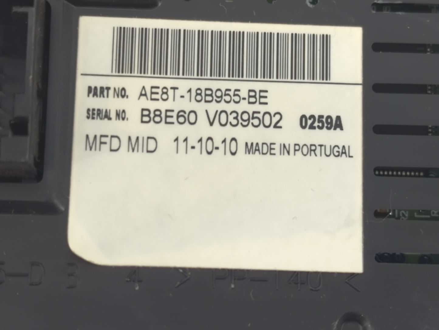 2011 Ford Fiesta Radio AM FM Cd Player Receiver Replacement P/N:AE8T-18B955-BE Fits OEM Used Auto Parts - Oemusedautoparts1.