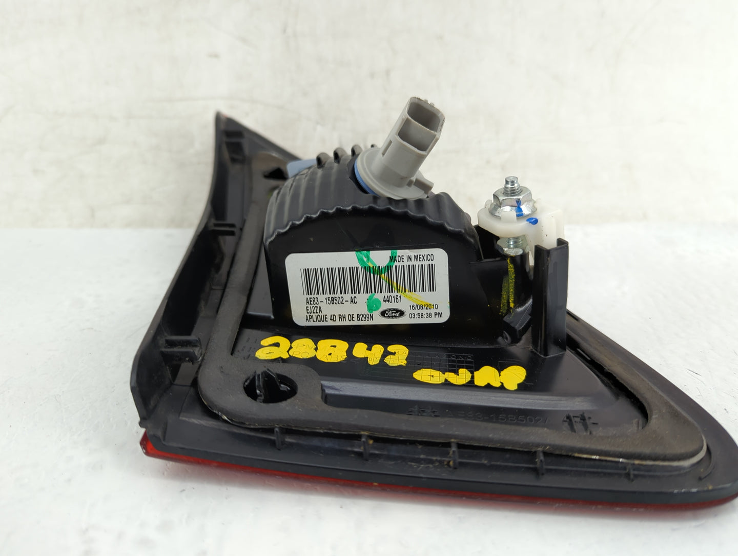 2011-2013 Ford Fiesta Tail Light Assembly Passenger Right OEM P/N:AE83-15B502-AC Fits Fits 2011 2012 2013 OEM Used Auto Part