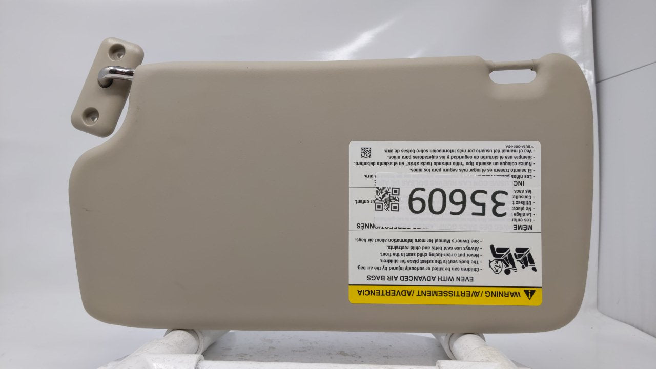 2011 Ford Fiesta Sun Visor Shade Replacement Passenger Right Mirror Fits OEM Used Auto Parts - Oemusedautoparts1.com