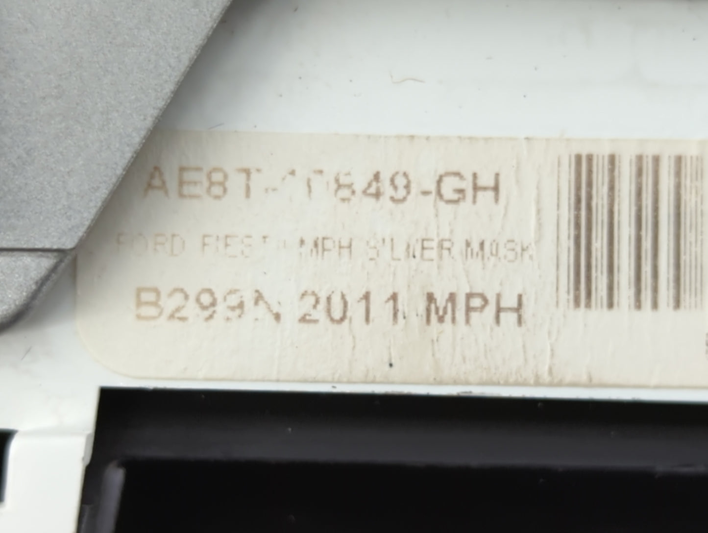 2011 Ford Fiesta Instrument Cluster Speedometer Gauges P/N:AE8T-10849-GH Fits OEM Used Auto Parts - Oemusedautoparts1.com
