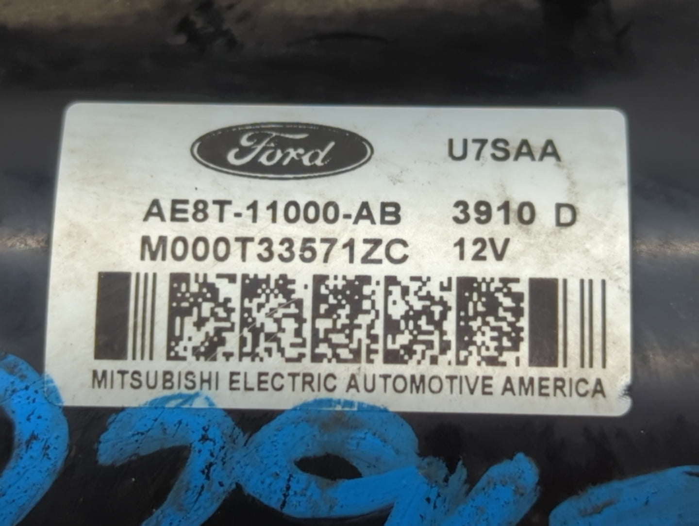 2011-2019 Ford Fiesta Car Starter Motor Solenoid OEM P/N:AE8T-11000-AB Fits Fits 2011 2012 2013 2014 2015 2016 2017 2018 201