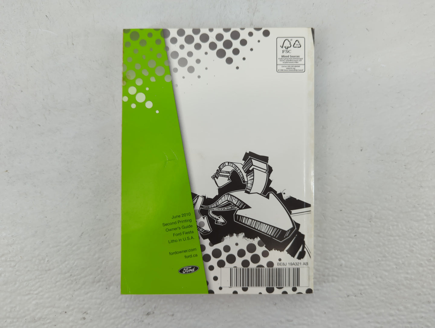 2011 Ford Fiesta Owners Manual Book Guide P/N:BE8J 19A321 AB OEM Used Auto Parts - Oemusedautoparts1.com