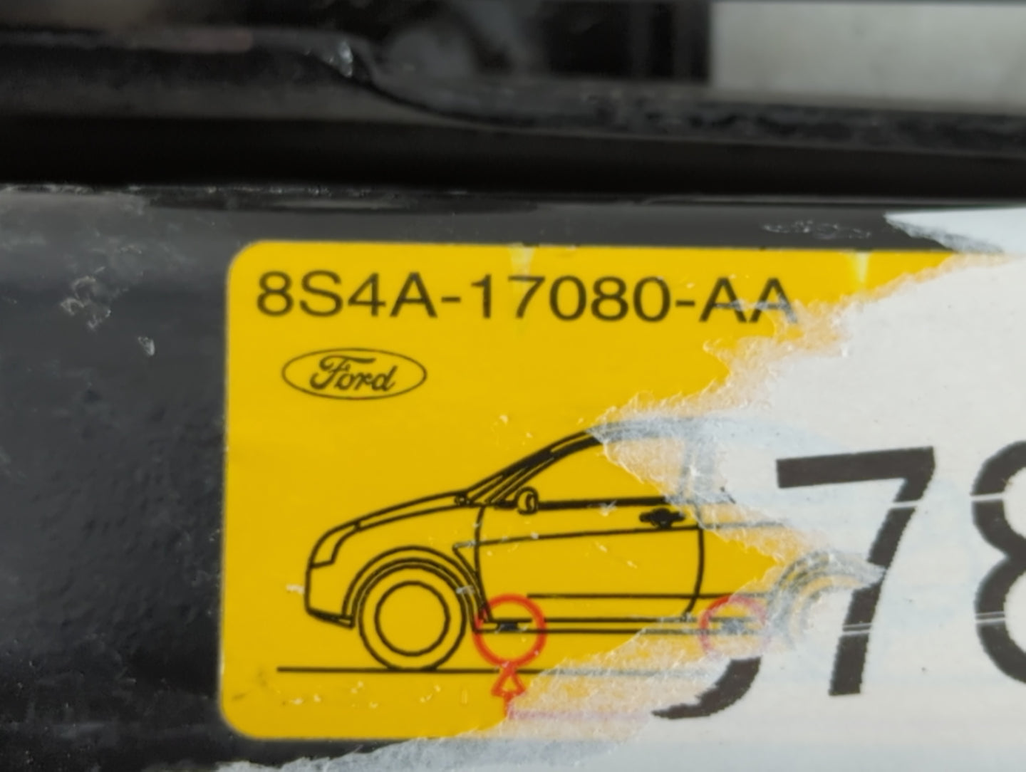 2011 Ford Fiesta Spare Scissor Car Jack - Oemusedautoparts1.com