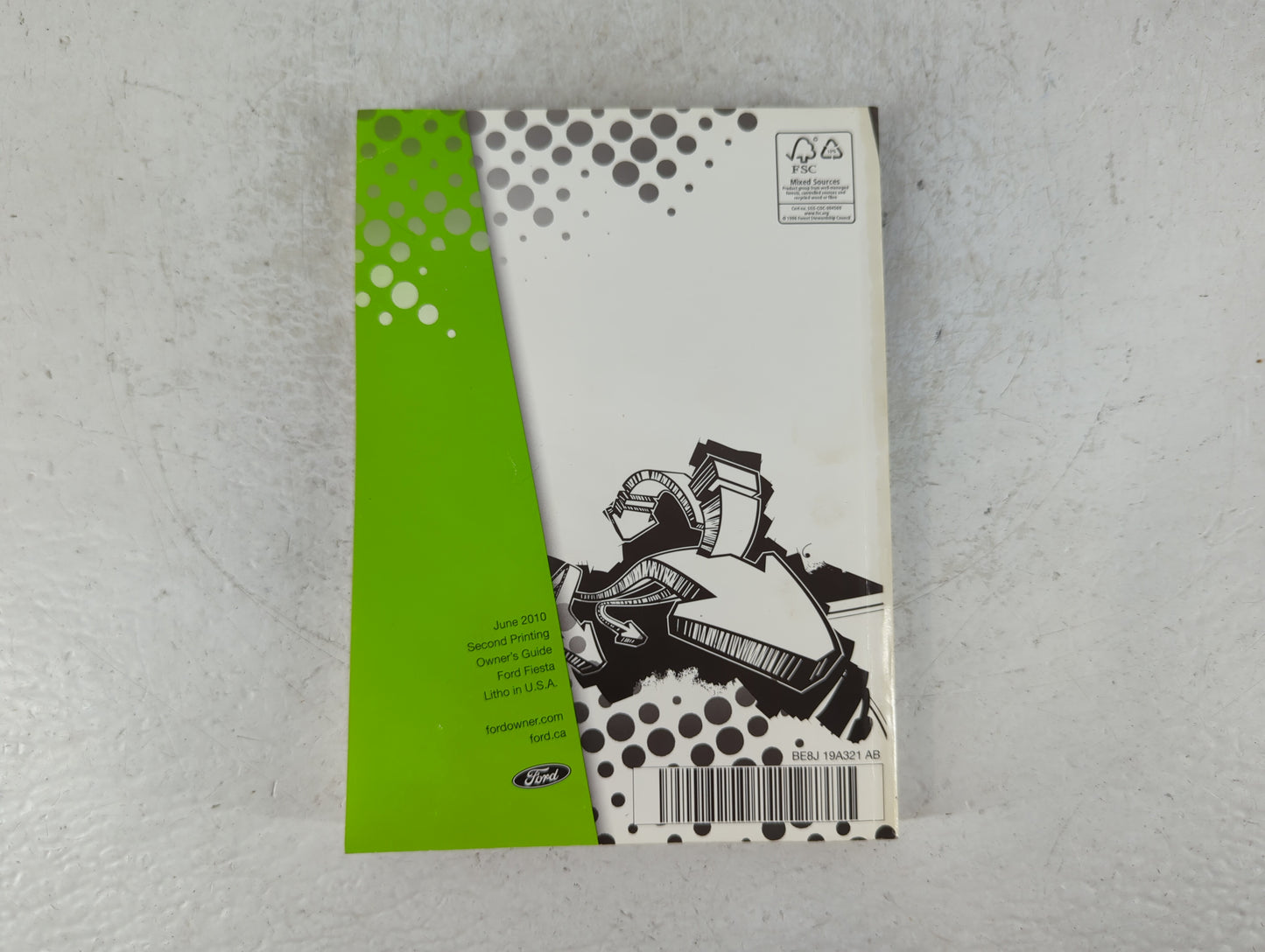 2011 Ford Fiesta Owners Manual Book Guide P/N:BE8J 19A321 AB OEM Used Auto Parts - Oemusedautoparts1.com