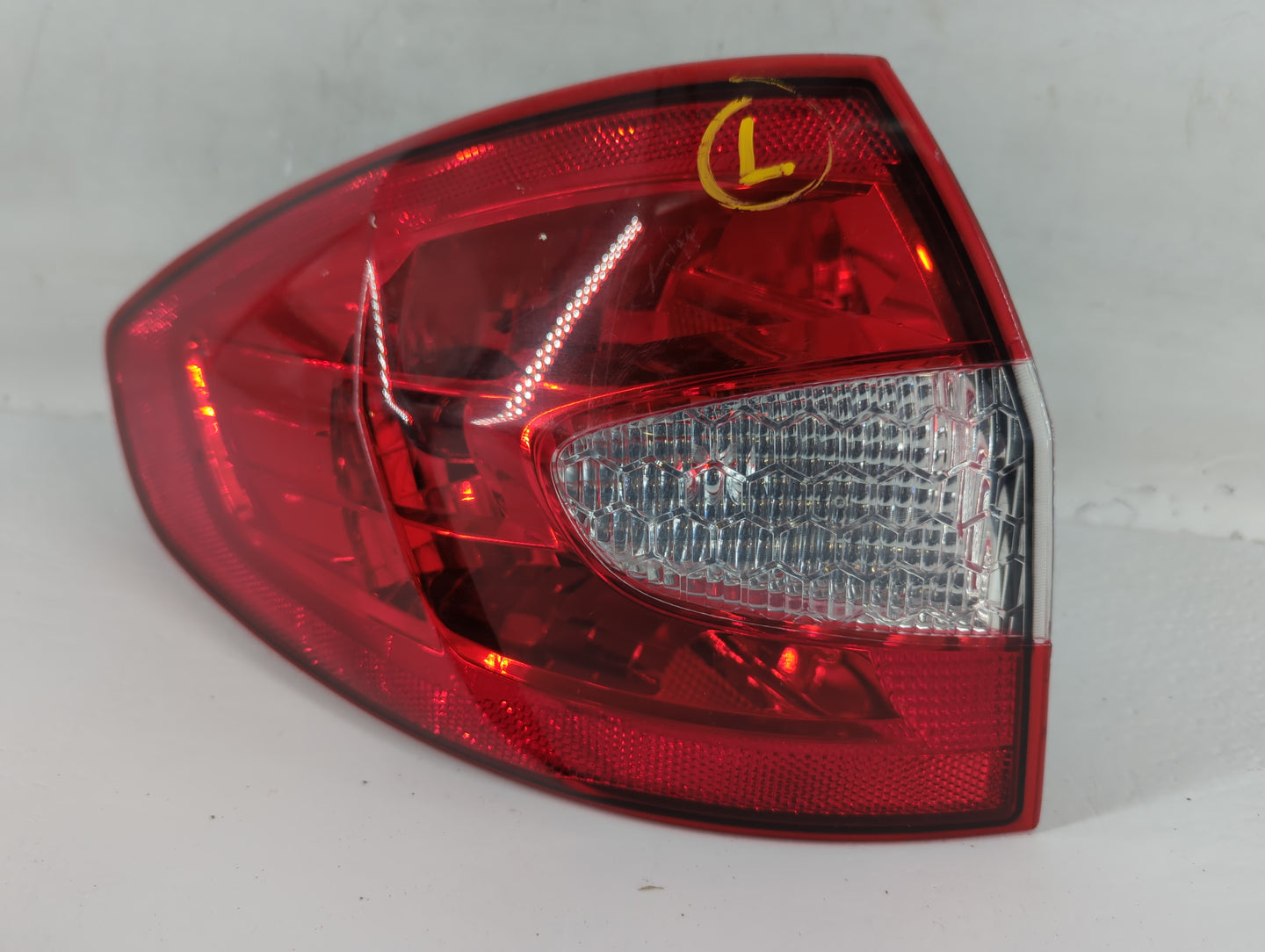 2011-2013 Ford Fiesta Tail Light Assembly Driver Left OEM P/N:AE83-13B505-AC Fits Fits 2011 2012 2013 OEM Used Auto Parts - 