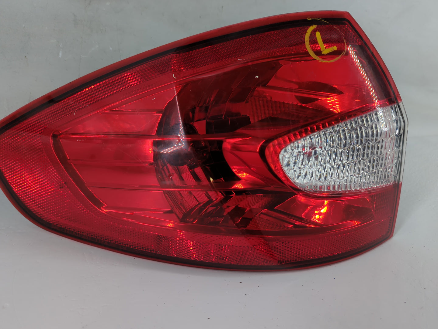 2011-2013 Ford Fiesta Tail Light Assembly Driver Left OEM P/N:AE83-13B505-AC Fits Fits 2011 2012 2013 OEM Used Auto Parts - 