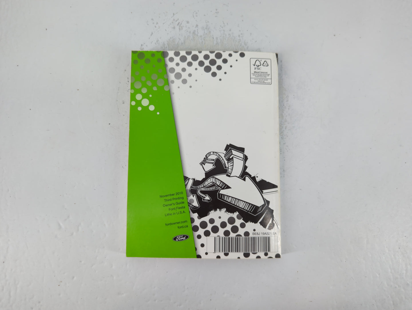 2011 Ford Fiesta Owners Manual Book Guide P/N:BE8J 19A321 EA OEM Used Auto Parts - Oemusedautoparts1.com