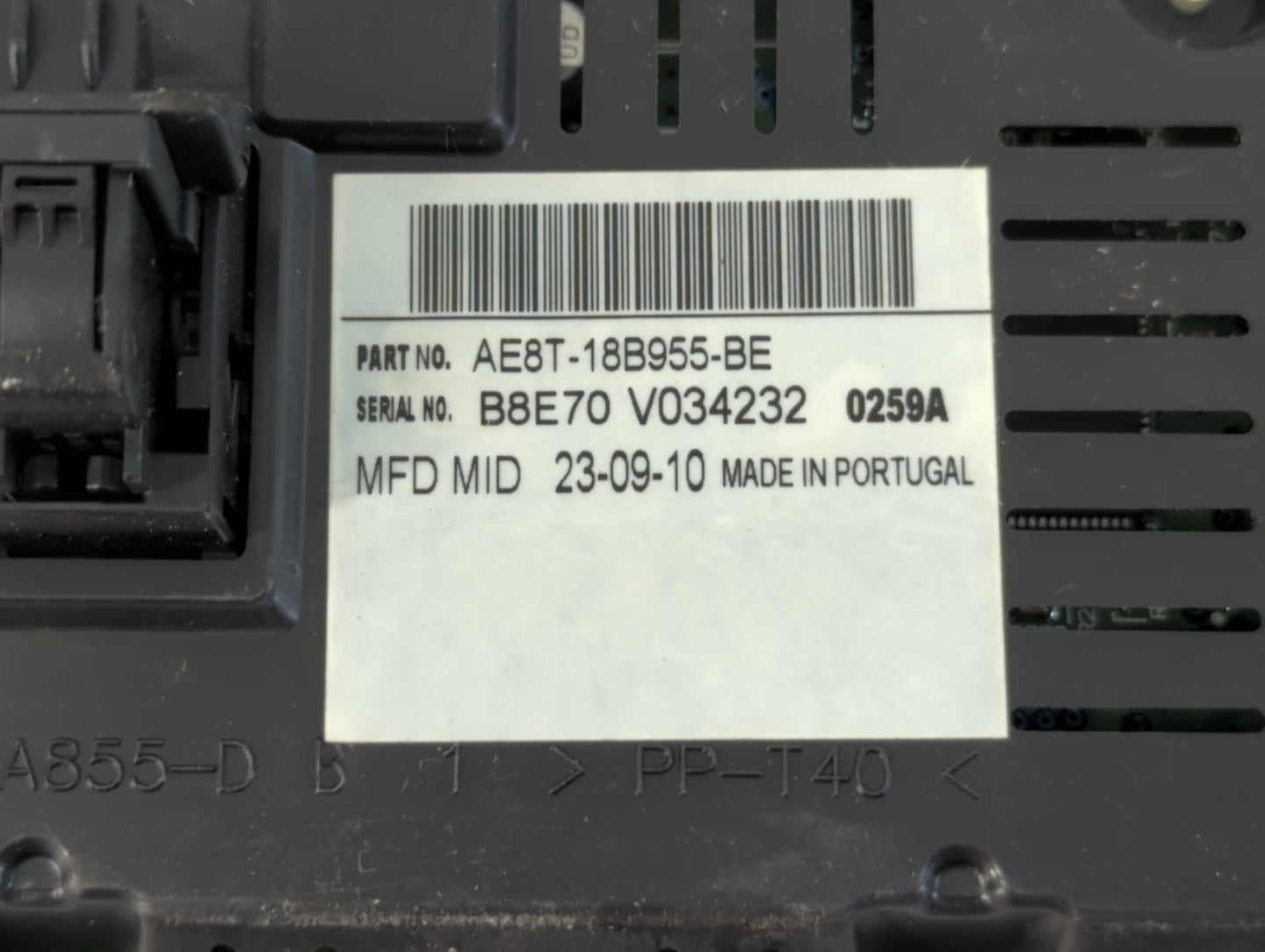 2011 Ford Fiesta Radio AM FM Cd Player Receiver Replacement P/N:AE8T-18B955-BE AE8T-18B955-BD Fits OEM Used Auto Parts - Oem