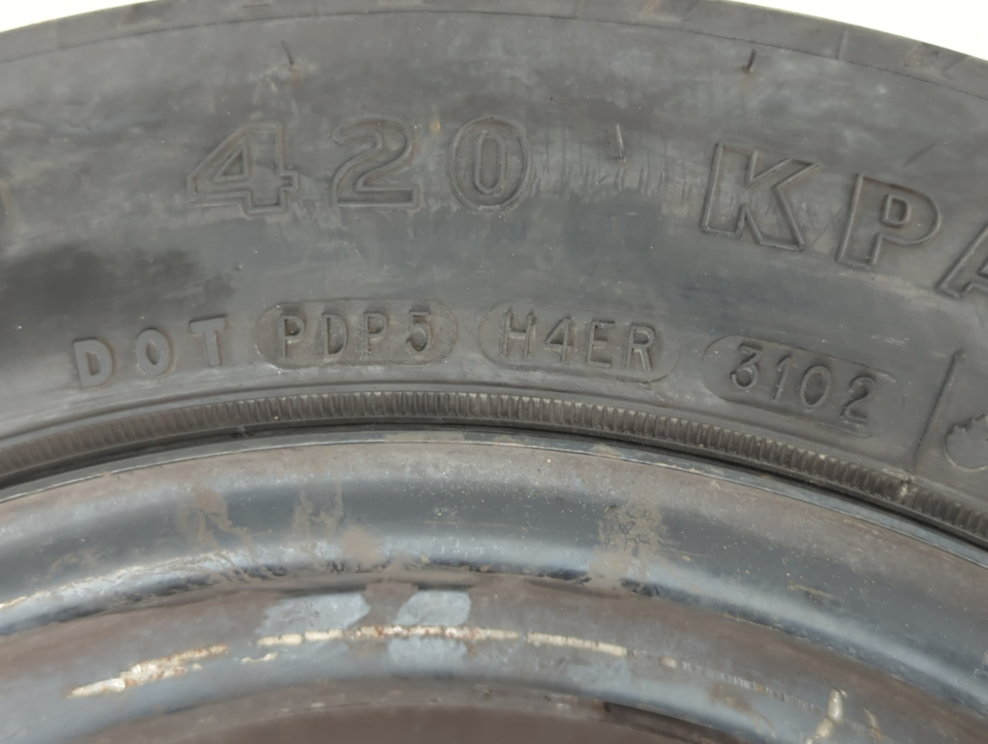 2011-2019 Ford Fiesta Spare Donut Tire Wheel Rim Oem - Oemusedautoparts1.com