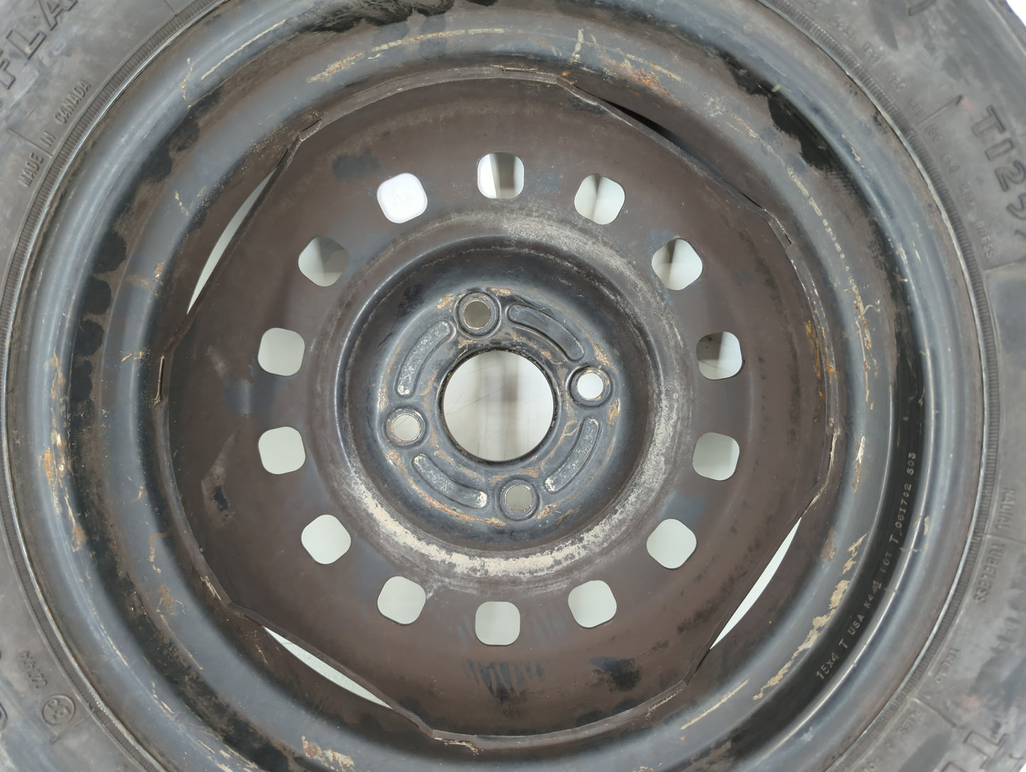 2011-2019 Ford Fiesta Spare Donut Tire Wheel Rim Oem - Oemusedautoparts1.com
