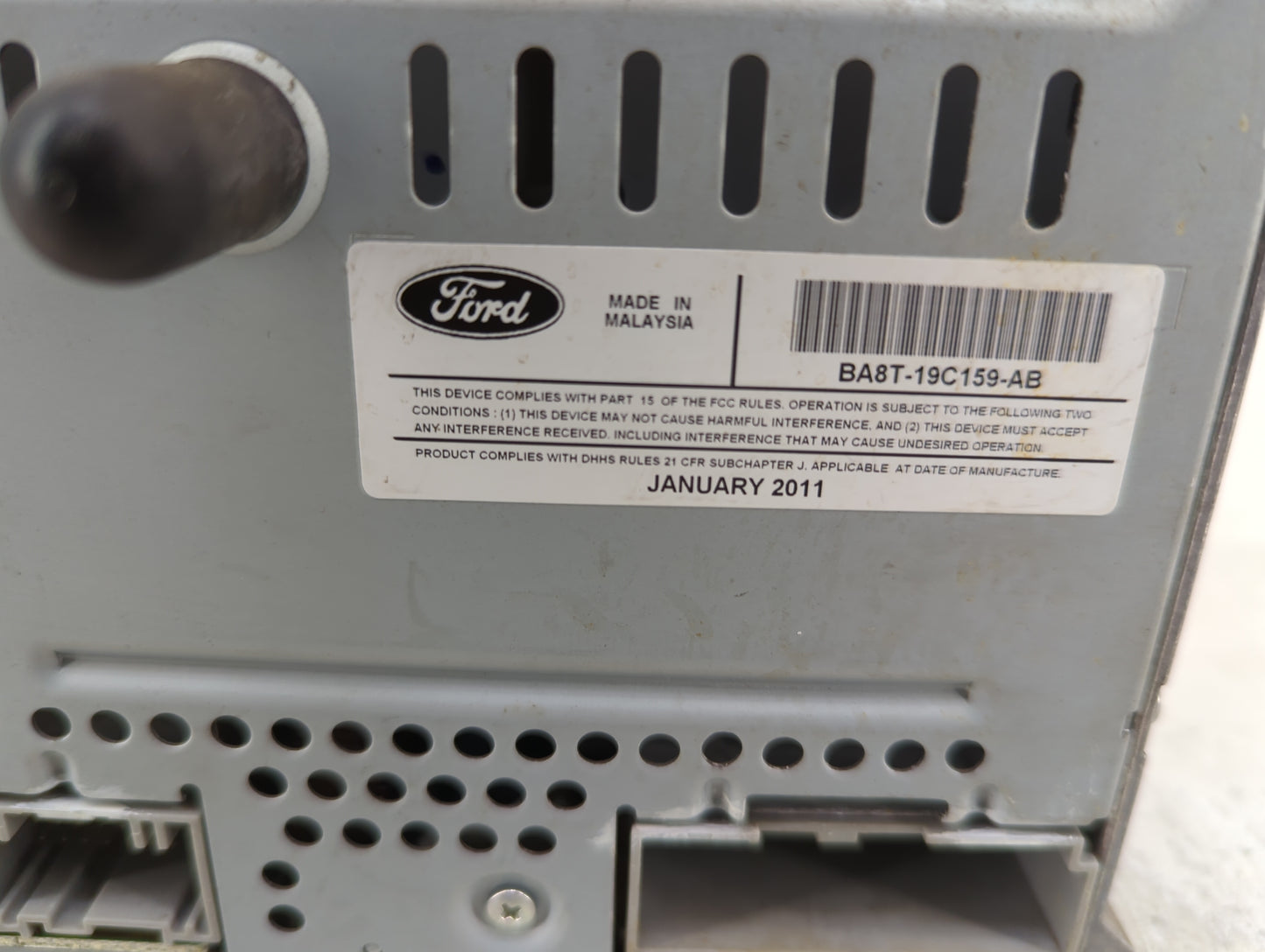 2011-2012 Ford Flex Radio AM FM Cd Player Receiver Replacement P/N:BA8T-19C159-AB Fits Fits 2011 2012 OEM Used Auto Parts - 
