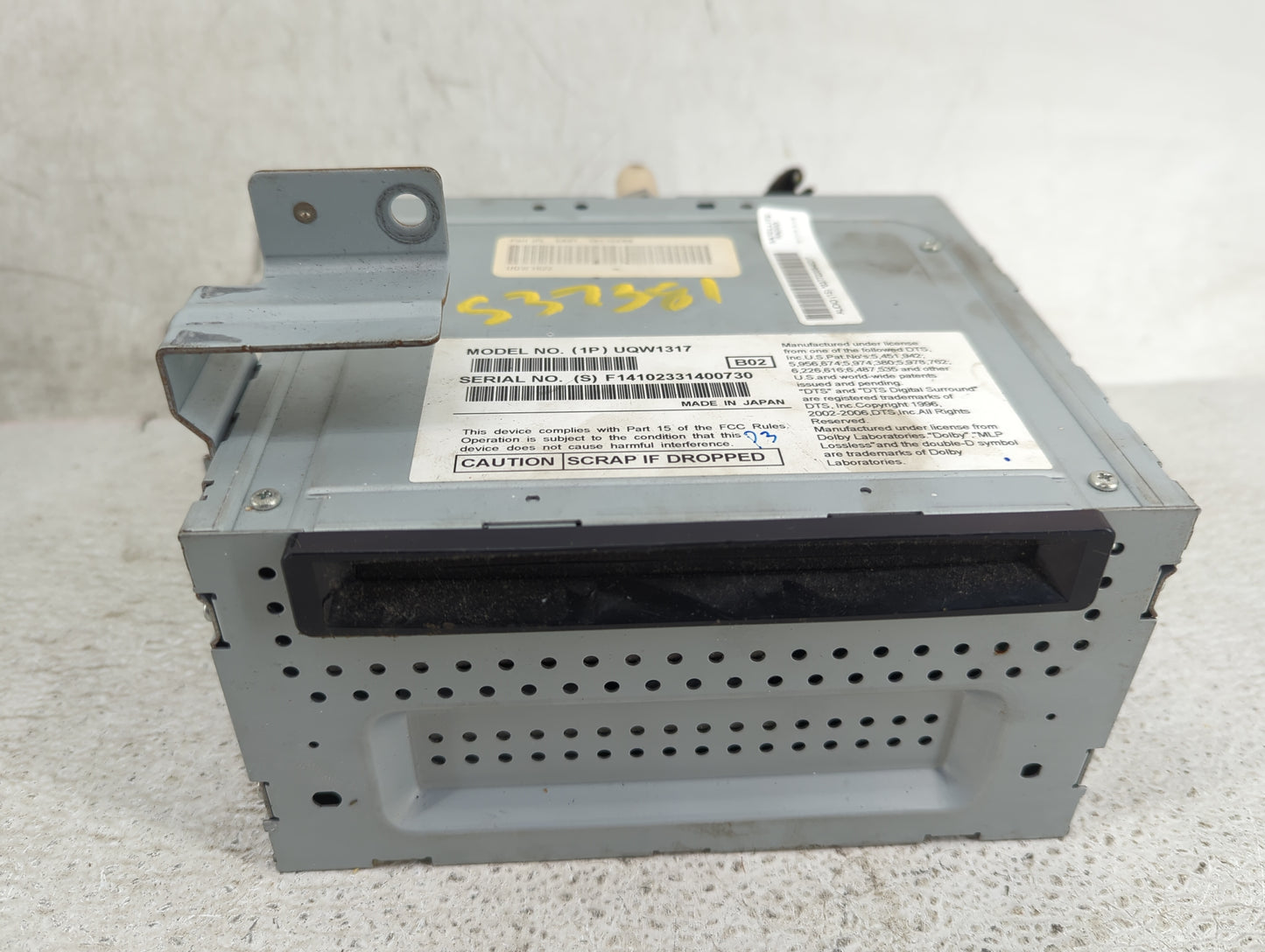 2011-2012 Ford Flex Radio AM FM Cd Player Receiver Replacement P/N:UQW1317 BA8T-19C158-BB Fits Fits 2011 2012 OEM Used Auto 