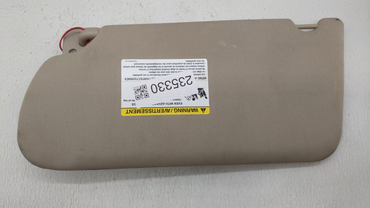 2009-2012 Ford Flex Sun Visor Shade Replacement Passenger Right Mirror Fits Fits 2009 2010 2011 2012 OEM Used Auto Parts - O