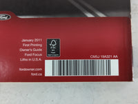 2011 Ford Focus Owners Manual Book Guide P/N:CM5J 19A321 AA OEM Used Auto Parts - Oemusedautoparts1.com