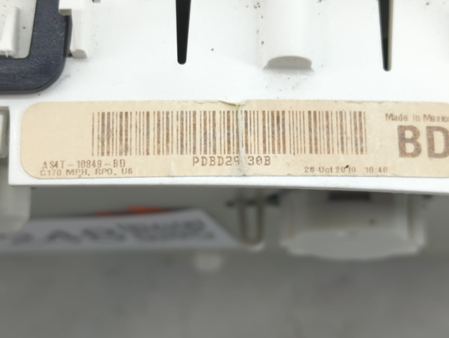 2010-2011 Ford Focus Instrument Cluster Speedometer Gauges P/N:AS4T-10849-BD Fits Fits 2010 2011 OEM Used Auto Parts - Oemus